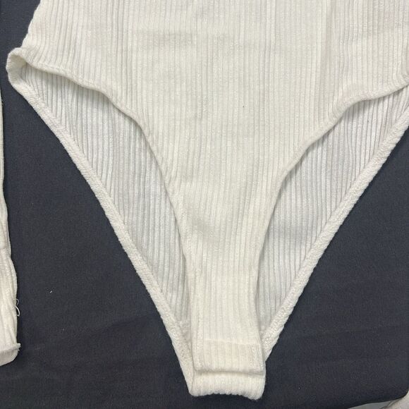 Free People Mock On The Spot Bodysuit White S - Picture 4 of 5